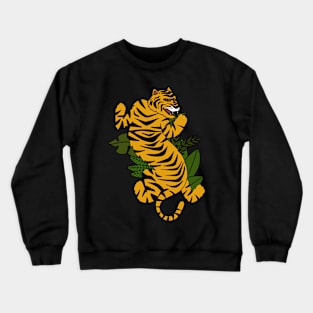 Tiger Cat Tropical Vibes Crewneck Sweatshirt